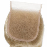 Blonde Body Wave 4x4 Transparent Lace Closure