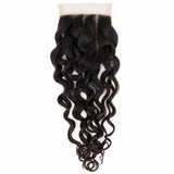 Spanish Wave 4x4 Transparent Lace Closure