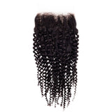 Afro Kinky Curly 4x4 Transparent Lace Closure