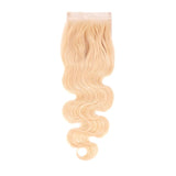 Blonde Body Wave 4x4 Transparent Lace Closure